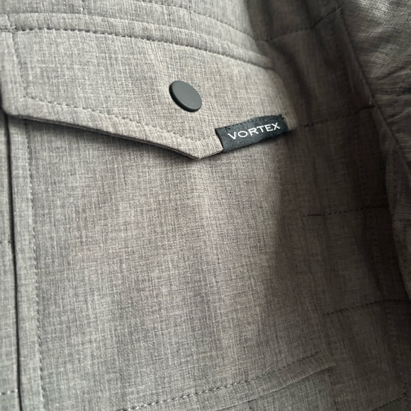 NWOT Men's LG VORTEX Quilted Jacket, Light Grey - Picture 6 of 14